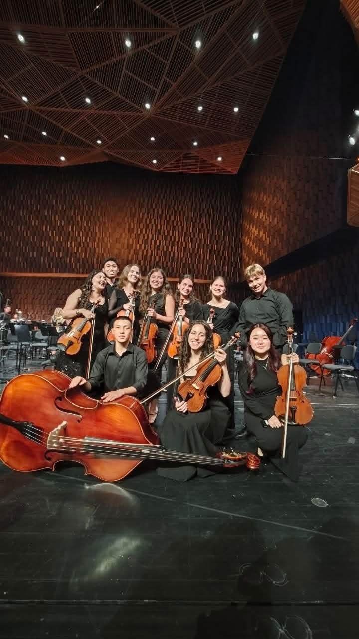 String musicians of the World Youth Orchestra