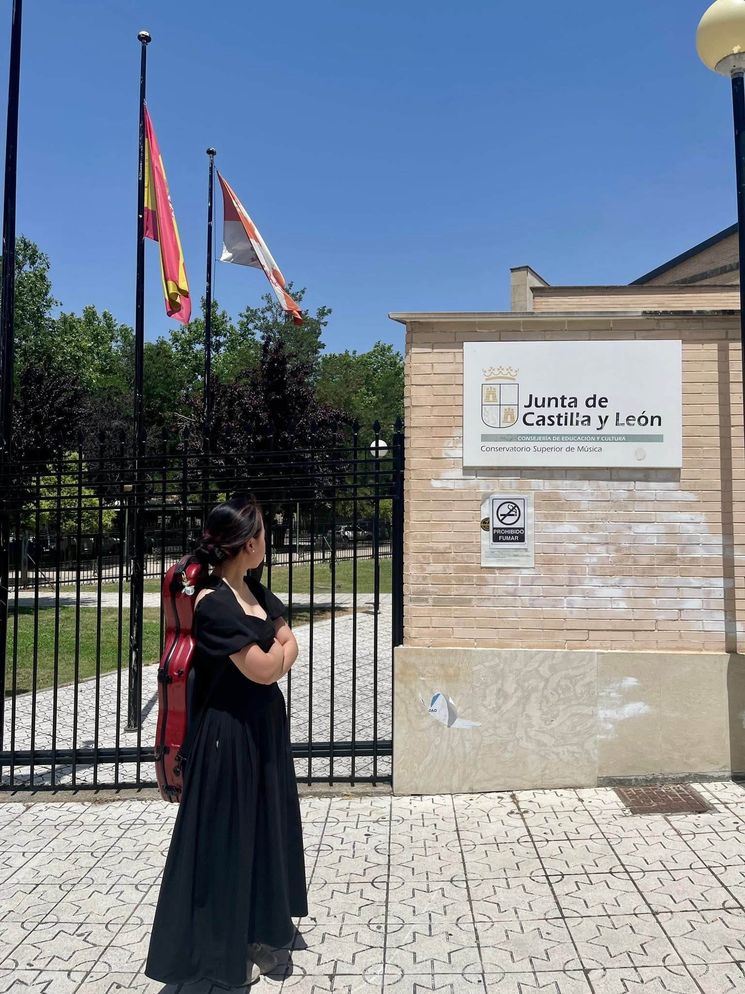 Ruby Ngọc Minh at the gates of COSCYL